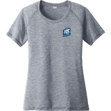 Hockey Essentials Ladies PosiCharge Tri-Blend Wicking Scoop Neck Raglan Tee